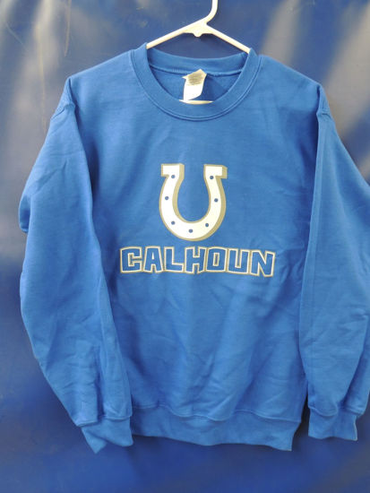 Picture of Crew Neck Blue Sweatshirt